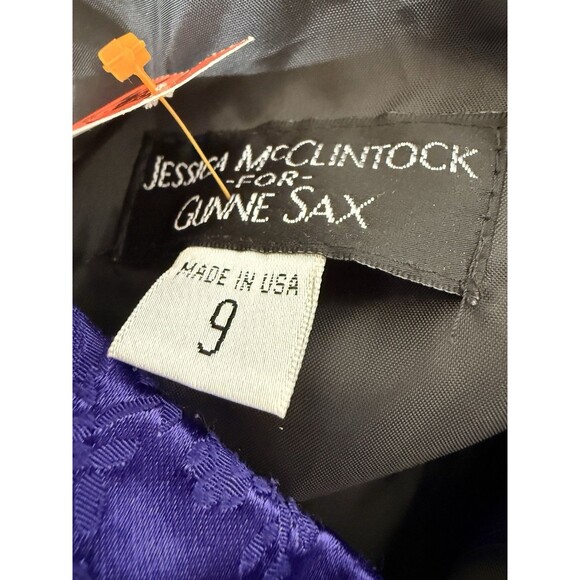 Y2K sJessica McClintock Gunne Sax 9 Formal Mini Dress Cocktail Prom Bubble Hem - Picture 5 of 11